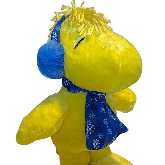 Peanuts Woodstock Snowflake Scarf Headphones Standing Plush 19” - Picture 8 of 16